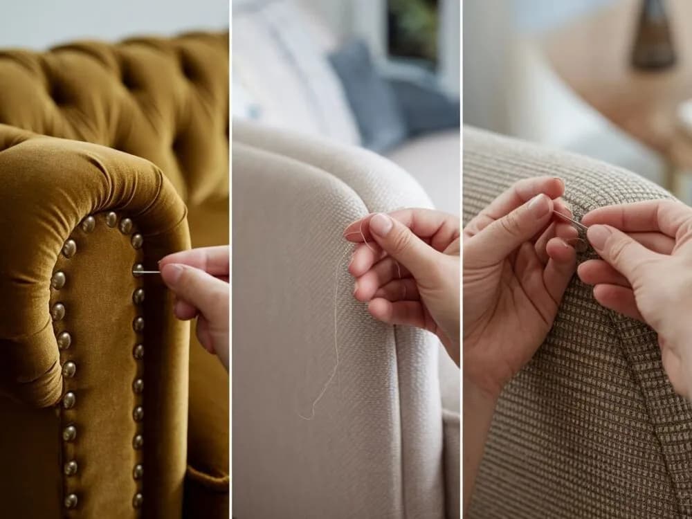 Skuteczne sposoby na usunięcie zaciągnięć na kanapie w domu